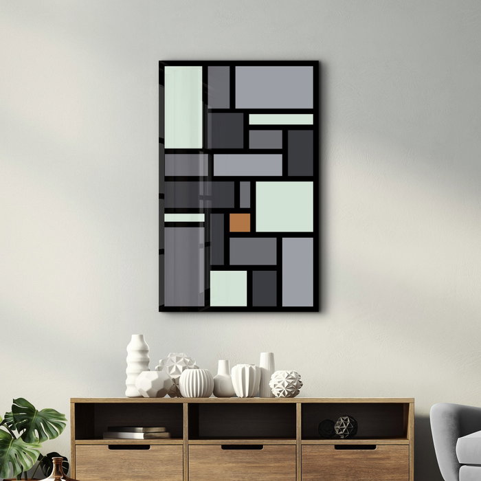 Wallity Pintura Decorativa de Vidrio Templado Multicolor 46 x 72 cm Wallity Pintura Decorativa de Vidrio Templado Multicolor 46 x 72 cm